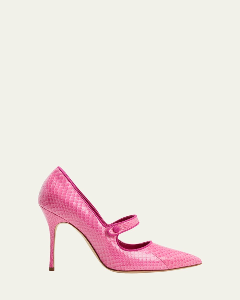 Campari Snakeskin Mary Jane Pumps